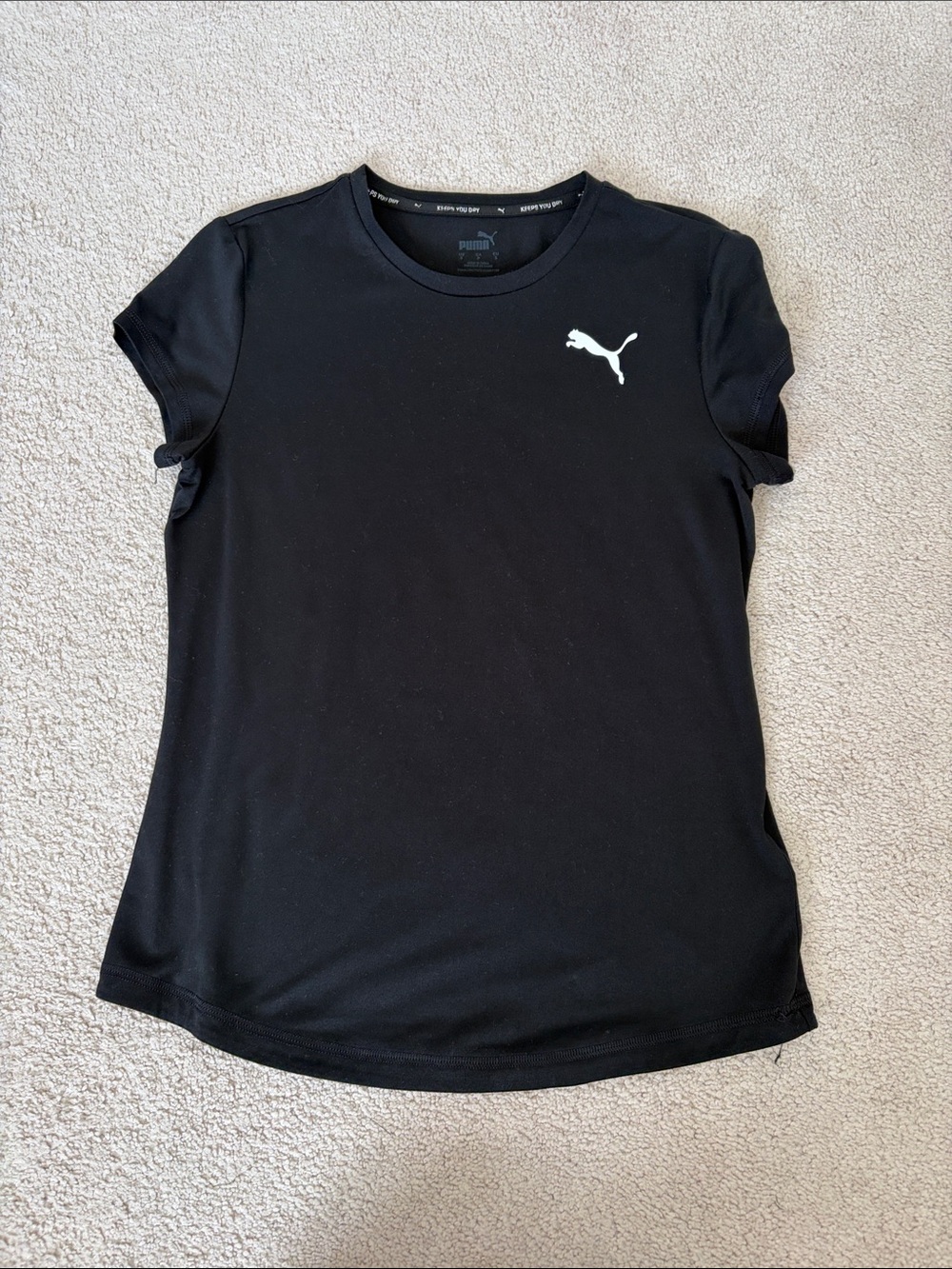 Puma W Black Short Sleeve Tee